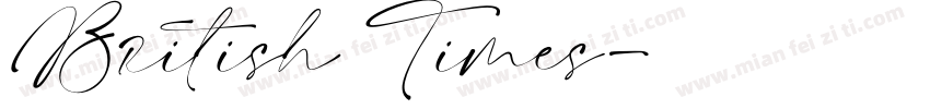 British Times字体转换